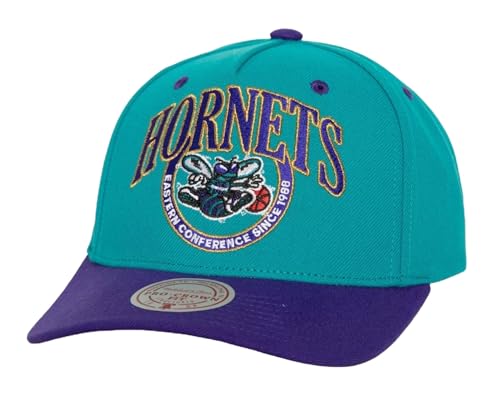 Mitchell & Ness Charlotte Hornets NBA Crown Jewels HWC boné snapback azul-petróleo/roxo