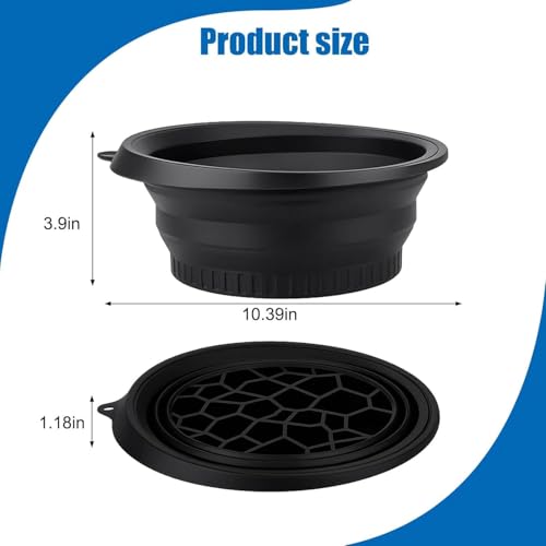 Image of Face Ice Bowl | Ice Cube Tray for Face Dip | Ice Dunk Bowl with Built-in Ice Tray | Collapsible Silicone Facial Ice Bath Bowl for Cold Plunge Therapy, Skin Tightening & Acne Relief