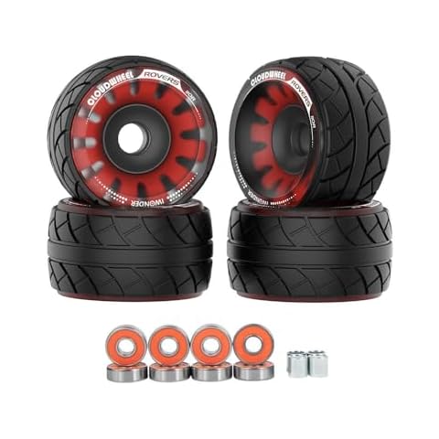 Maxfind Electric Skateboard Wheels All Terrain Off Road Cloudwheel Rovers 110R Wheels Belt Motors (Red) Cover
