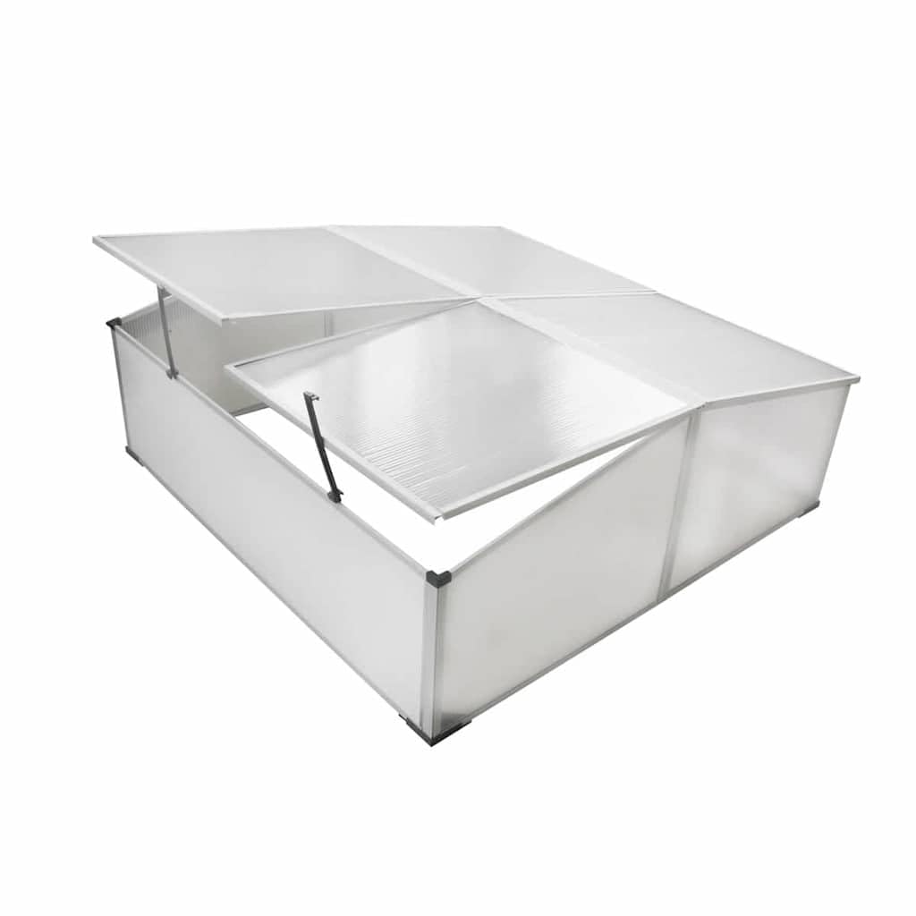 Gewächshaus mit 4 Deckeln, 108 x 110 x 41 cm, aus Polycarbonat
