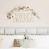 Lavish home bedroom wall decor sweet dreams decorative wall sign home accent 3d word art modern rustic or vintage farmhouse style white  urban country home decor