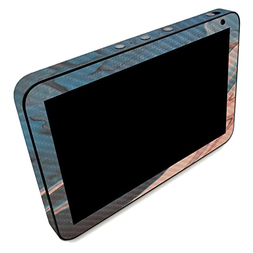 Image of MightySkins Carbon Fiber Skin Compatible with Amazon Echo Show 8 (Gen 2) - Sea Dunes | Protective, Durable Textured Carbon Fiber Finish | Easy to Apply | Made in The USA