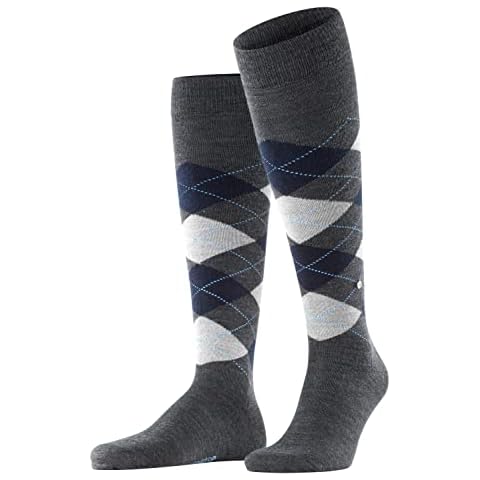 Calcetines largos de lana Burlington Edinburgh M KH para hombre Cover