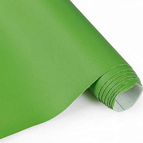 Selle de moto en simili cuir extensible vert reza tissu DIY 160cm