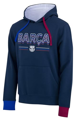 Sweat Capuche Homme Barça - Collection Officielle FC Barcelone - Football - Taille S