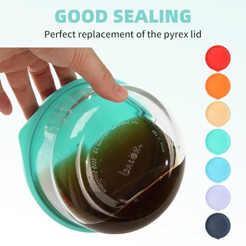 Replacement Lids for Pyrex 7202-PC 1 Cup Silicone Storage Cover Airtight - image 3