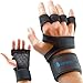 Earwaves ® Versatile - Guantes calleras para Hombre y Mujer con muñequeras incorporadas. Guantes Ideales para Calistenia, Gym, Fitness, Barras, Mancuernas, Kettlebells, Dominadas, Gimnasio, polea.