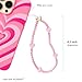 VELVET CAVIAR Phone Charm Wrist Strap - Cute Beaded Cellphone Wristlet - Lanyard Accessory for Women - Fits all Phone Cases including iPhone 15 Pro Max / 14 Pro Max / 13 Pro Max / 12 (Pink Heart)
