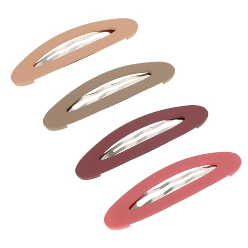 BOHUIZ 4 Stück Snap Haarspangen Groß, 9cm Haarspangen Damen Lange Snap Haarclips für dickes, dünnes und feines Haar （4 Farben ）