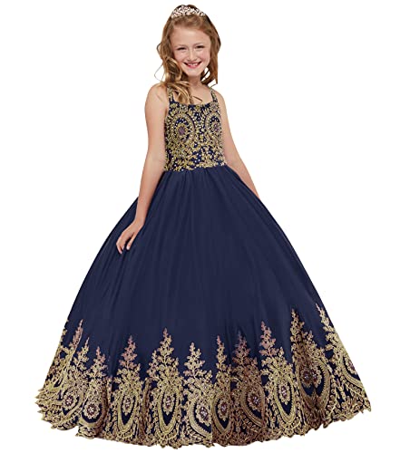 ABAO SISTER Flower Girl Princess Pageant Dress Kids Party Prom Ball Gowns Formal Dresses4
