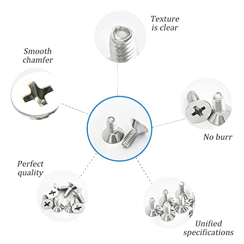 Car Brake Disc Rotor Screws, Stainless Steel Screw Rotor Brake Disc Retaining 93600-06014-0H, Retaining Screws For Front And Rear, Auto Replacement For City Civic Accord Odyssey Acura (8 Pcs) #TOP2