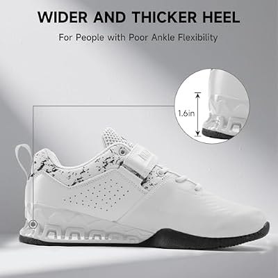 MANUEKLEAR Deadlift Shoes, Strong Anti-Slip Lifting Shoes for Men, Professional Training Weightlifting Shoes for Men and Women, Squat Shoes for Powerlifting with Rubber Non-Slip Sole