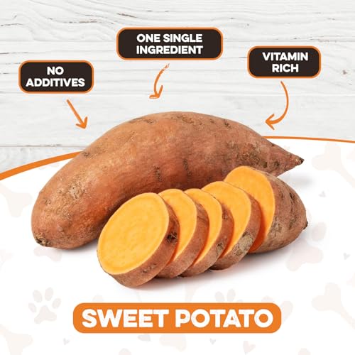 Image of BRUTUS & BARNABY Sweet Potato Dog Food Topper for Picky Eaters (1 lb) - All-Natural Single Ingredient Kibble Topper, High Fiber Meal Mixer for Small, Medium & Large Dogs