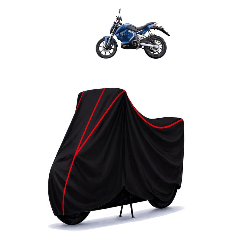 Image of Revolt RV 400 Water Resistant Bike Cover for All Motorcycles & Rain | Heavy Duty Taffeta Fabric | UV Protection, Dustproof, Scratchproof | All Weather Two Wheeler Body Cover with Elastic Bottom