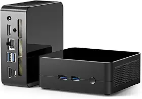 Mini PC Binxarn, AMD Ryzen 5 5625U (6C/12T, até 4,3 GHz), tela tripla 4K a 60 Hz, Wi-Fi 6/BT5.2/Dual HDMI, computador de mesa compacto DIY, para casa/escritório/jogos leves (sem RAM/sem SSD/sem SO)