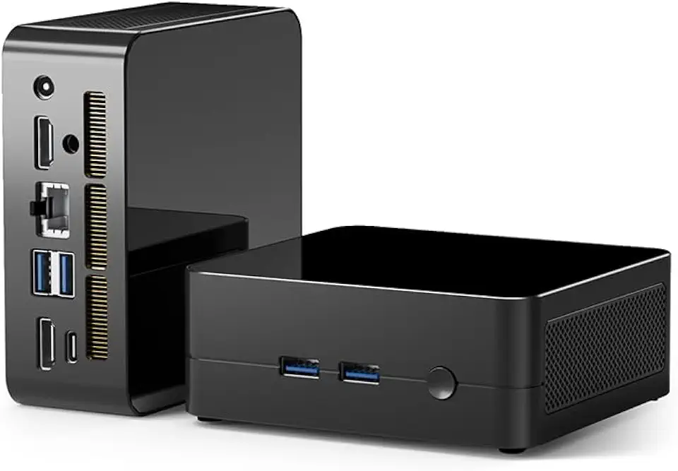 Mini PC, AMD Ryzen 5 5625U (6C/12T, até 4,3GHz), tela tripla 4K @60Hz, WiFi 6/BT5.2/HDMI duplo, computador de mesa compacto DIY, para casa/escritório/jogos leves (sem RAM/sem SSD/sem SO)