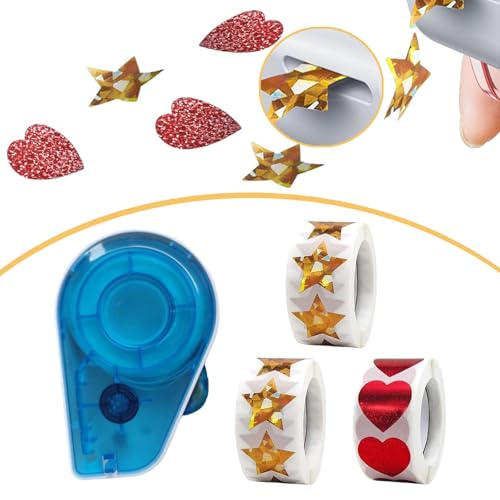 Dispensador manual de pegatinas azul para evitar enredos en tareas de conducta 5