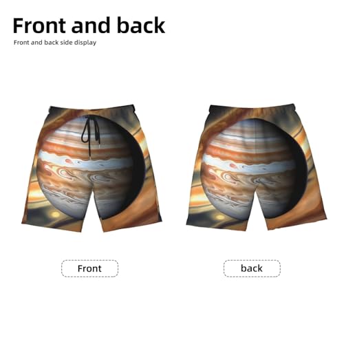 Jupiter Landscape Youth Beach Pants, Soft and Breathable, with Drawstring Waist, Suitable for Sports and Leisure.2