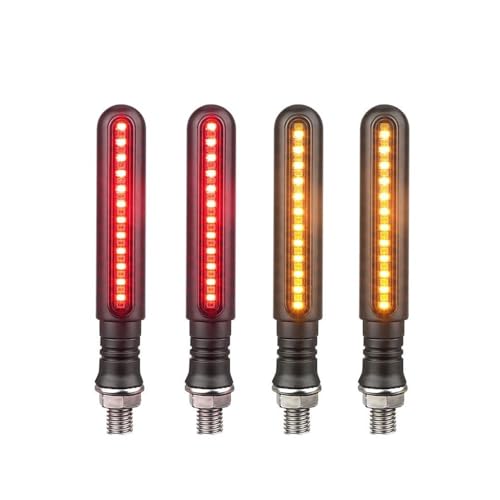 Feu de freinage arriere et clignotant de moto LED 10mm anti-collision