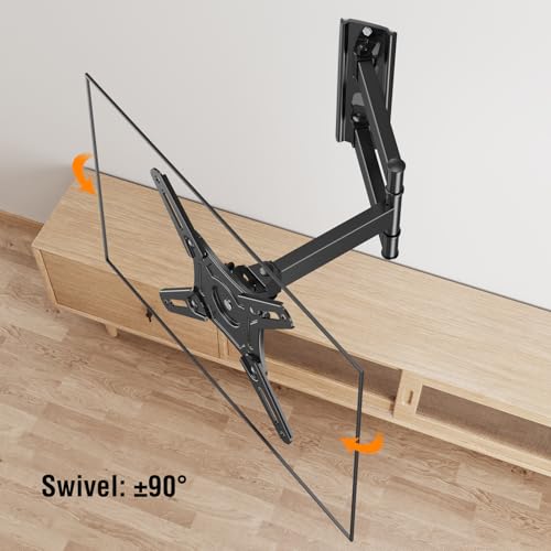 Image of ELIVED Full Motion TV Monitor Wall Mount for Most 14-42 Inch LED LCD Flat Screen TVs & Monitors, Swivel Tilt Extension Rotation tv Mount Bracket Max VESA 200x200mm, up to 44 lbs. (Pack of 2)