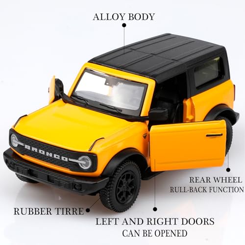 Modelo a escala 1:36 Ford Bronco de metal Diecast miniatura 3