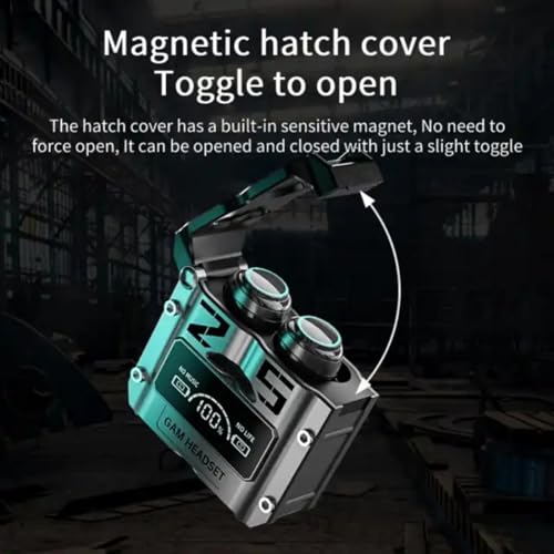 Image of Grenade Gaming Earbuds with Grenade Design. 20 Hours Playtime, Bluetooth 5.3 + ENC, 13mm HD BASS Drivers, IPX6 Sweat-Proof,Built-in Mic for Android & iOS (Black)
