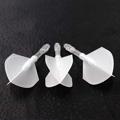 CUESOUL TERO AK4 Transparent Dart Flights Shield Shape,Set of 3 pcs(CS-AK4+7DP)