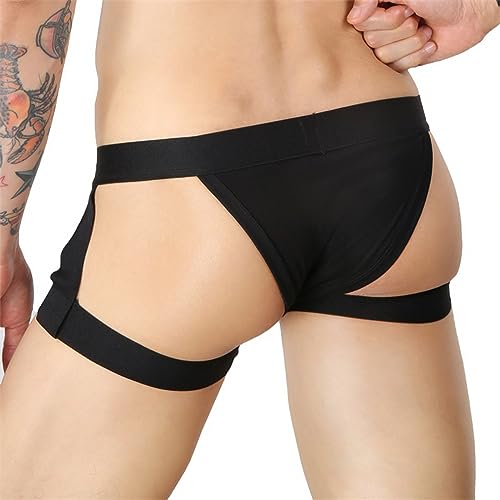 Evankin Men Sexy Briefs Hollow Out Cotton Underwear Jockstrap Leggings Bulge Pouch Lingerie4