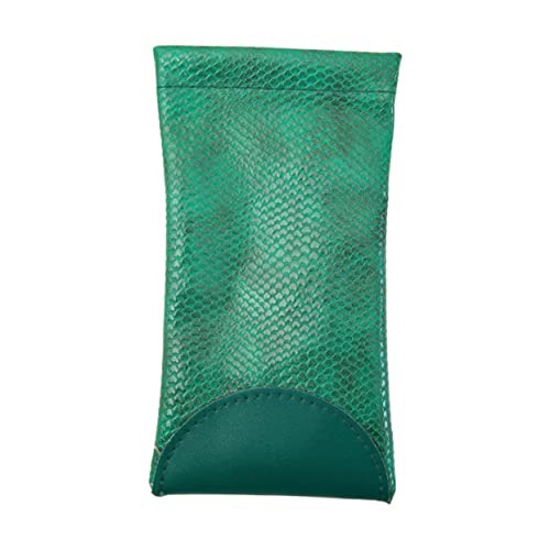 Didiseaon Leather Glasses Bag Eyeglasses Case Soft Pouch Break-resistant Waterproof for Travel