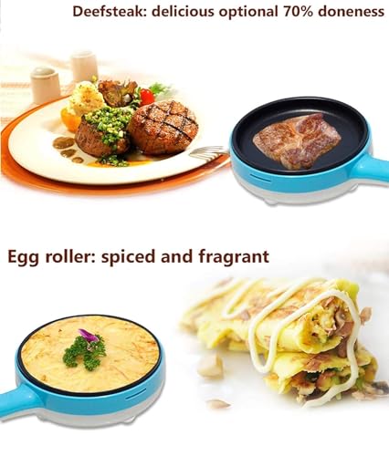 Image of Multifunctional 2 in 1 Electric Egg Boiling Steamer Egg Frying Pan Egg Boiler Electric Automatic Off with Egg Boiler Machine Non-Stick ElectricEgg Frying Pan