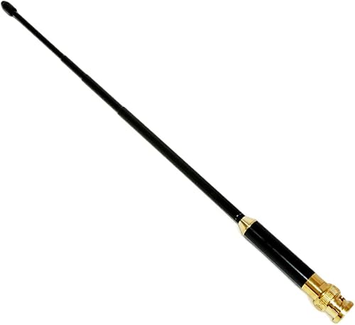 Miniatura 3 de UngSung Antena de radio de mano de doble banda VHF UHF Antena retráctil telescópica de 144430 MHz con conector BNC 4 secciones antena de cobre