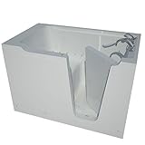 Spa World Venzi Vzb3660rwa Artisan Rectangular Air Jetted Walk-In Bathtub, 36x60, Right Drain, White