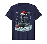 Christmas Lights Wrapped On Military Ohio Class Submarine T-Shirt