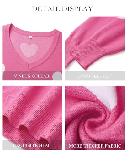Image of Women's Spring Sweaters 2026 Casual Long Sleeve Pullover V Neck Lightweight Sweatshirts Cute Blouse Tops