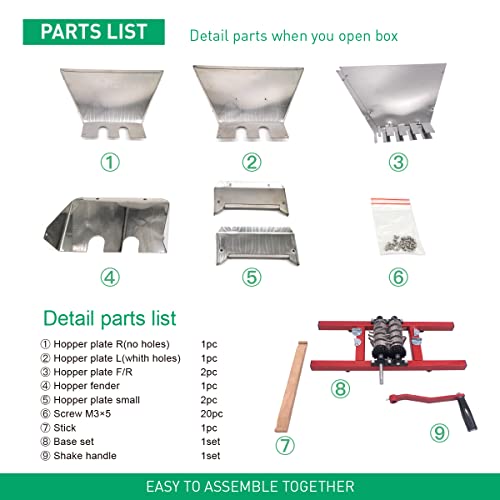 Splendor Fruit And Apple Crusher Wine Making Press Aluminium Gear Manual Juicer Grinder Hopper 7L/1.8Gal #TOP2