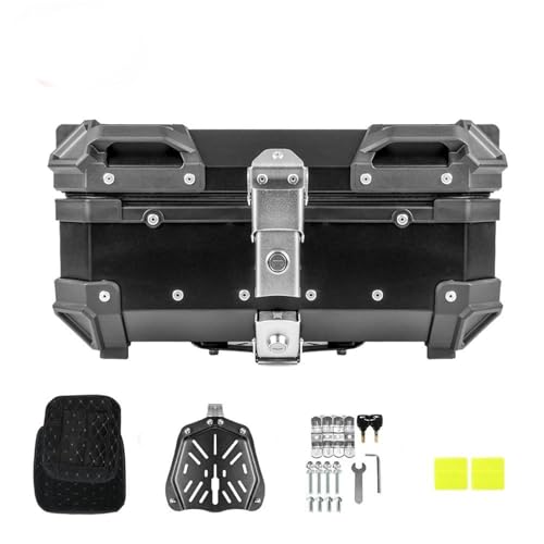 VTAIEX Scatola portaoggetti Per BMW R1200GS LC R1250GS Per Honda CRF1000L CRF1100L Adventure Bauletto Posteriore In Alluminio Per Moto, Cassetta Degli Attrezzi, Valigia Da Viaggio(28L Black Box)
