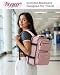 Taygeer 18 x 14 x 8 Inches Personal Item Bag, Travel Personal Item Bag with Water Bottle Pocket & Shoe Pouch, TSA Approved Under Seat Carry on Backpack Fits 15.6 inch Laptop for Women Airplanes, Pink