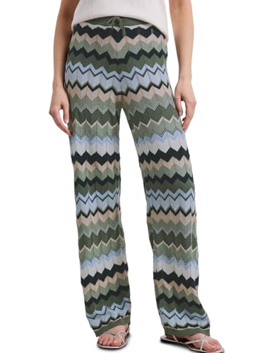 Pantalon Street One femme 3818600 aux finitions soignées motif zigzag
