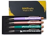 InnoBeta Yorkie Gifts, Dog Mom Gifts for Women, Ballpoint Pen Set of 4, Gifts for Dog Lovers for Mother's Day, Christmas, Birthday - Yorkie Mom