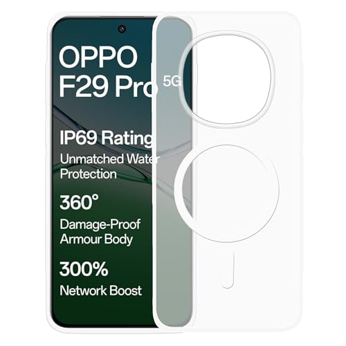 Image of amazon basics Luxury Paper Thin Case Cover for Oppo F29 Pro 5G 5G | Matte Finish | Compatible with magsafe | (White, Oppo F29 Pro 5G 5G)