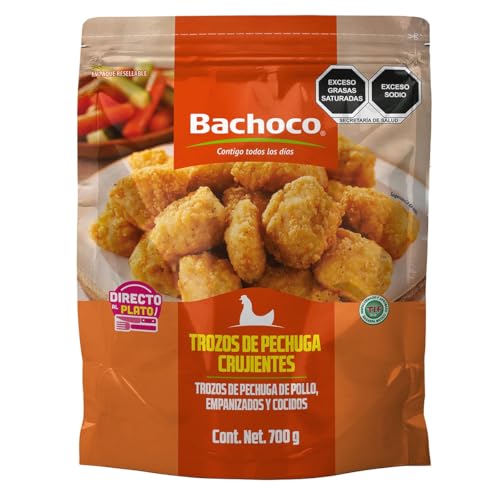 Bachoco Trozos de Pechuga Crujientes, 700g (Congelado)