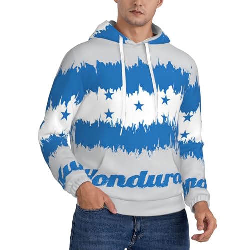 Sweat à capuche épais homme bleu Honduras pour rester au chaud avec style
