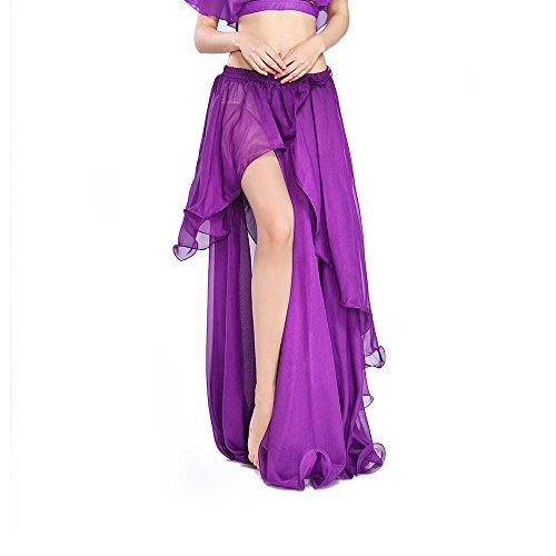 Chiffon Fairy Belly Dance Skirt for Women - One Size, 11 Colors