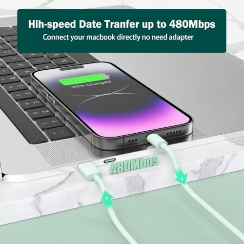 Image of iPhone 17 16 15 Long Charger Fast Charging,20W iPad USB C Wall Charger Block with 6FT USB C to C Cable Cord for iPhone 17 /Pro /Pro Max /17 Air / 16 /16 Pro /16 Pro Max /15 /Plus /Pro /Pro Max