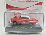 M2 Machines by M2 Collectible Coca-Cola 1957 Chevy Bel Air Gasser 1:64 Scale A02 20-01 Red/White Top...