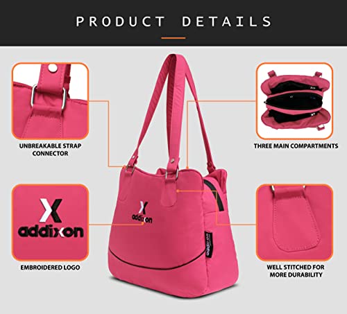 Image of addixon Versatile Handbag: Ladies Hand Bag with 3 Compartments and Double Handle Design