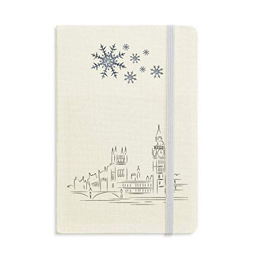 Carnet de notes Sketch UK motif neige avec reliure haute résistance