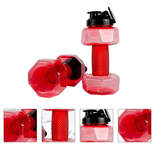 CLISPEED 1 Unidade Garrafa De Água Fitness Copo Haltere Halteres Ajustáveis Haltere De Injeção De Ág