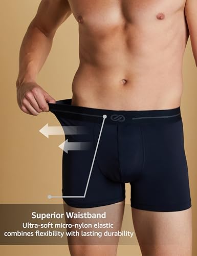 Image of Symbol Premium Men's Microfiber Blend Ultra-Soft Stretch Trunks | Underwear (Available in Combo Packs)
