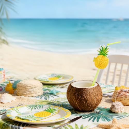 50 pitillos decorativos de piña tropical miniatura 2